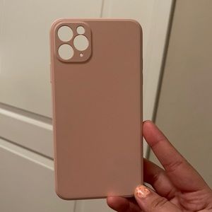 Baby pink Silicone iPhone 11 Pro Max case